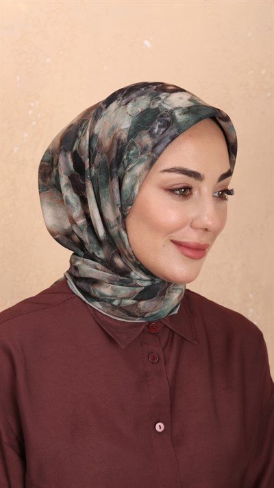 Locella Soft Pamuk Eşarp Yeşil