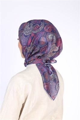 Locella Soft Pamuk Eşarp-Mor