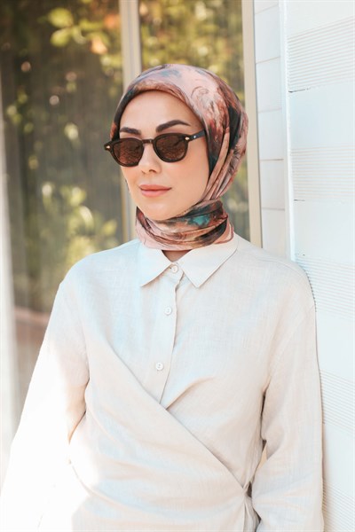 Locella Soft Pamuk Eşarp Pudra Pembe