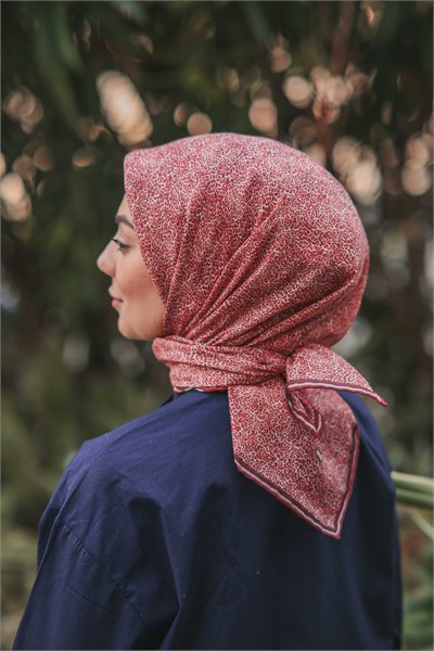 Locella Soft Pamuk Eşarp Bordo