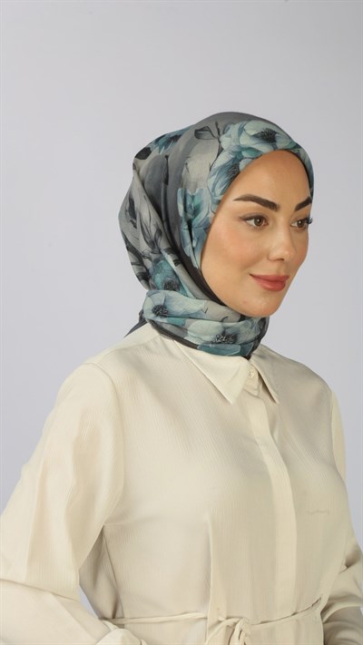 Locella Soft Pamuk Eşarp Gri