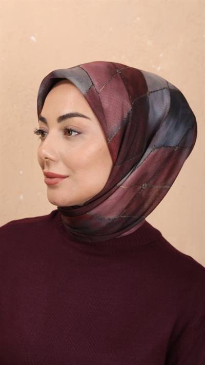 Locella Soft Pamuk Eşarp Bordo