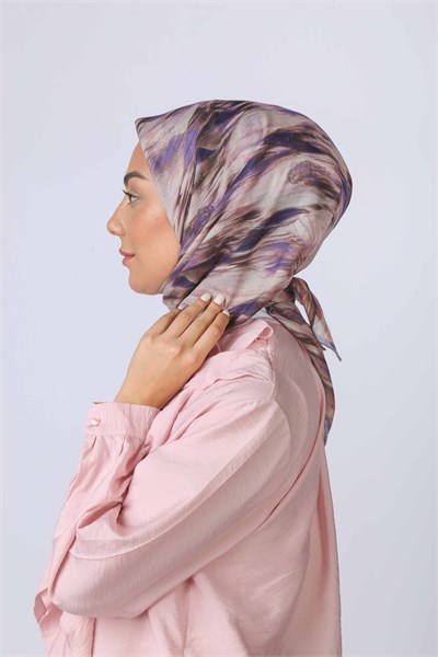 Locella Soft Pamuk Eşarp Mor