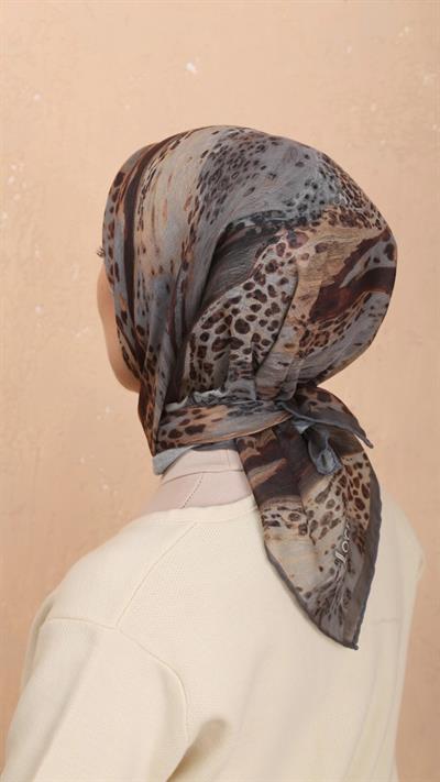 Locella Soft Pamuk Eşarp Gri