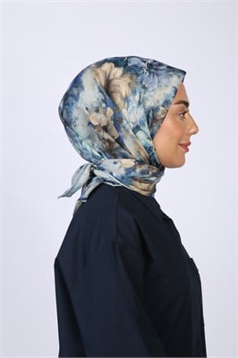 Locella Soft Pamuk Eşarp Lacivert