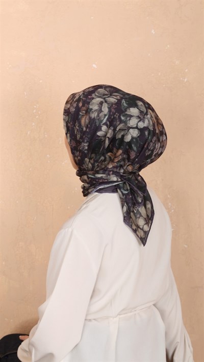 Locella Soft Pamuk Eşarp Mor