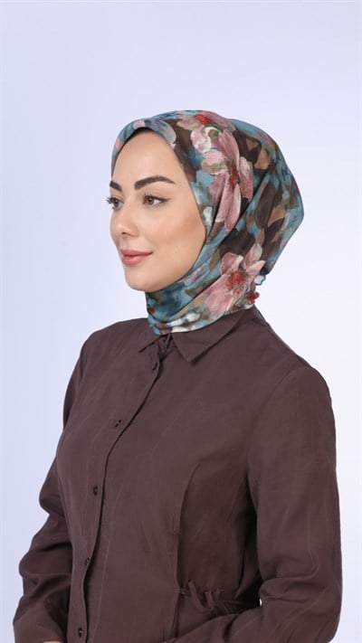 Locella Soft Pamuk Eşarp Turkuaz
