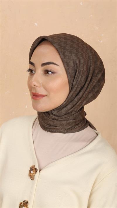 Locella Soft Pamuk Eşarp Kahve