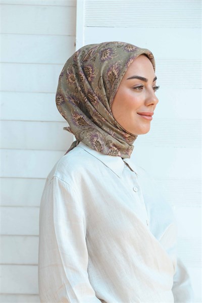 Locella Soft Pamuk Eşarp Yeşil