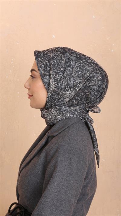 Locella Soft Pamuk Eşarp Gri