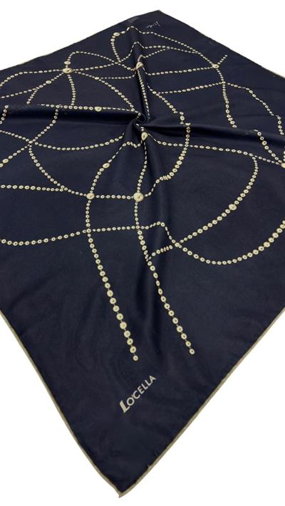 Locella Soft Pamuk Eşarp Lacivert