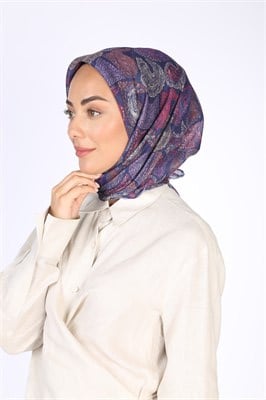Locella Soft Pamuk Eşarp-Mor