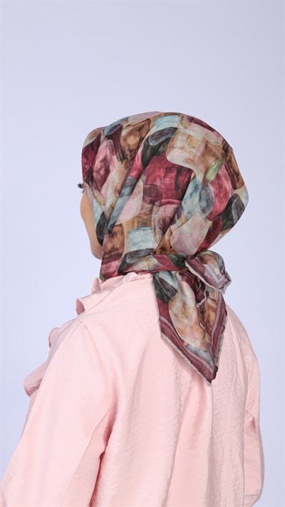 Locella Soft Pamuk Eşarp Mürdüm