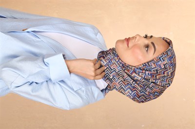 Locella Soft Pamuk Eşarp Saks