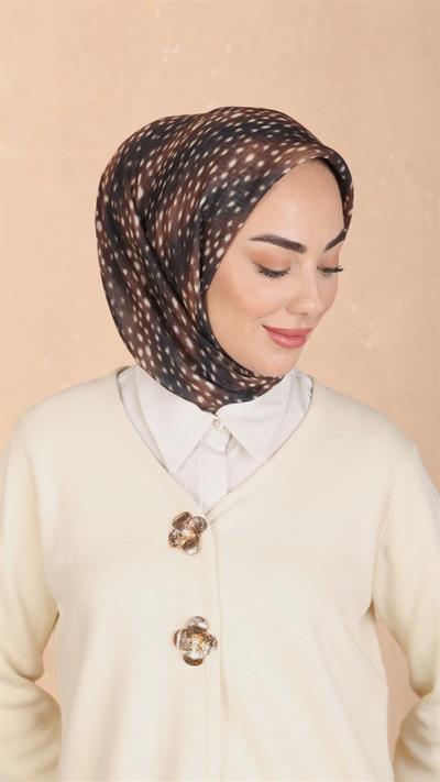 Locella Soft Pamuk Eşarp Ceylan Desen