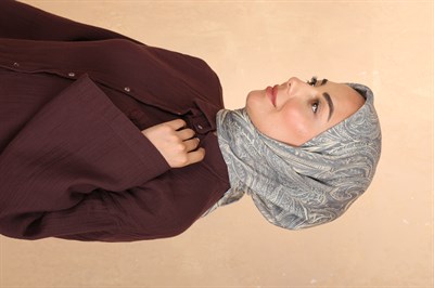 Locella Soft Pamuk Eşarp Gri
