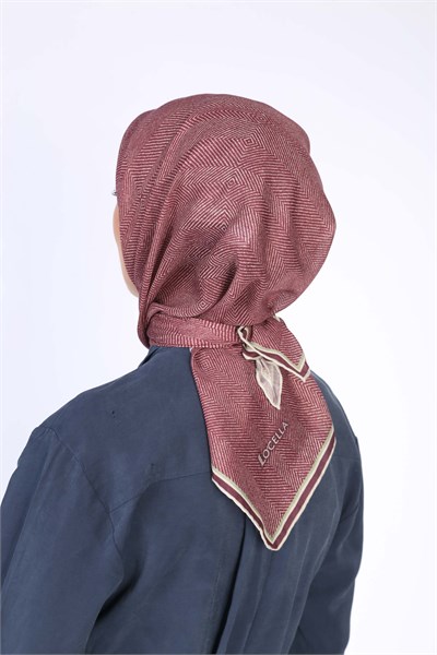 Locella Soft Pamuk Eşarp Bordo