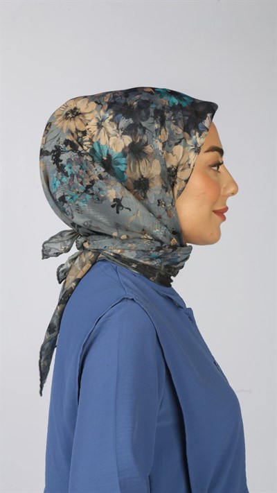 Locella Soft Pamuk Eşarp Gri