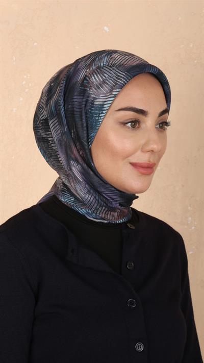 Locella Soft Pamuk Eşarp Petrol-7