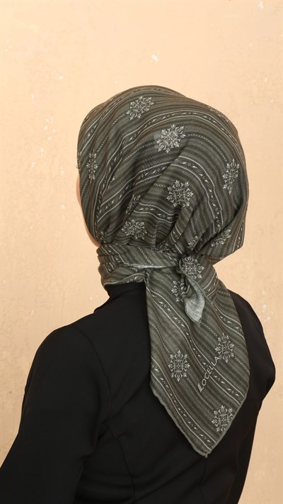 Locella Soft Pamuk Eşarp Yeşil