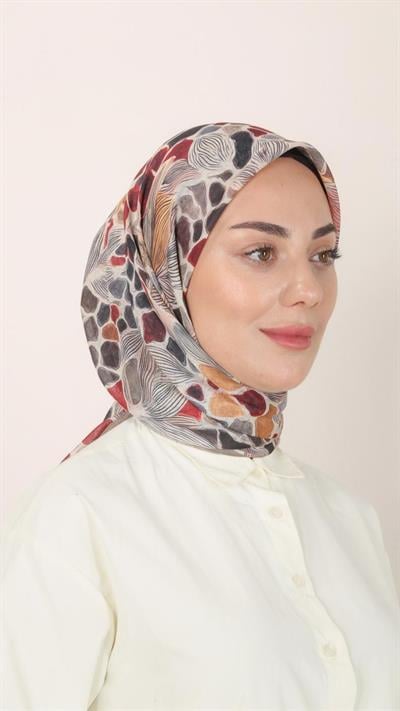 Locella Soft Pamuk Eşarp Vizon-12