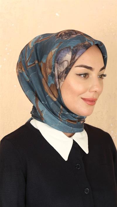 Locella Soft Pamuk Eşarp Turkuaz