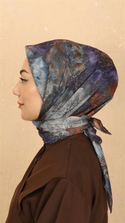 Locella Soft Pamuk Eşarp Mor
