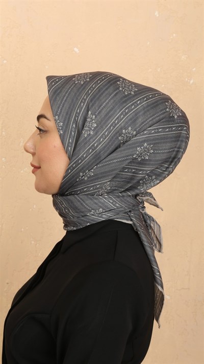 Locella Soft Pamuk Eşarp Gri