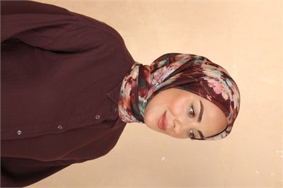 Locella Soft Pamuk Eşarp-Bordo