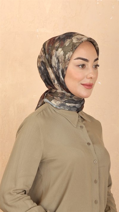 Locella Soft Pamuk Eşarp Yeşil