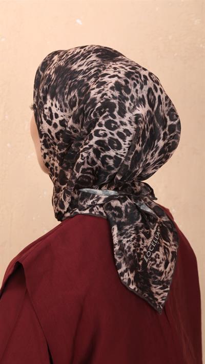 Locella Soft Pamuk Eşarp Kahve