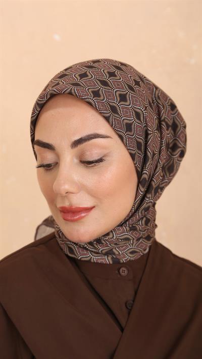 Locella Soft Pamuk Eşarp Kahve