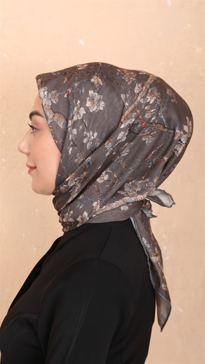 Locella Soft Pamuk Eşarp Tozlu Kahve