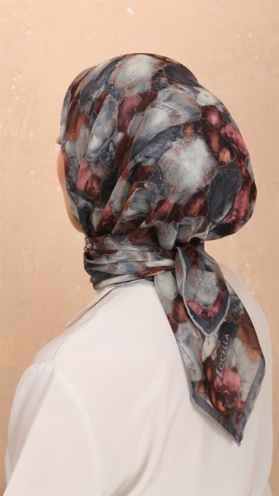 Locella Soft Pamuk Eşarp Gri