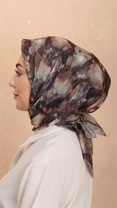 Locella Soft Pamuk Eşarp Acı Kahve