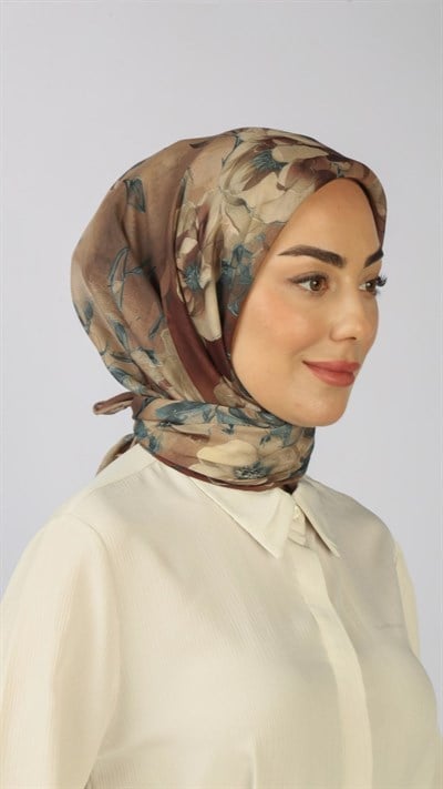 Locella Soft Pamuk Eşarp Kahve