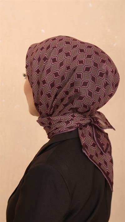 Locella Soft Pamuk Eşarp Mürdüm