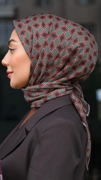 Locella Soft Pamuk Eşarp Çikolata Kahve