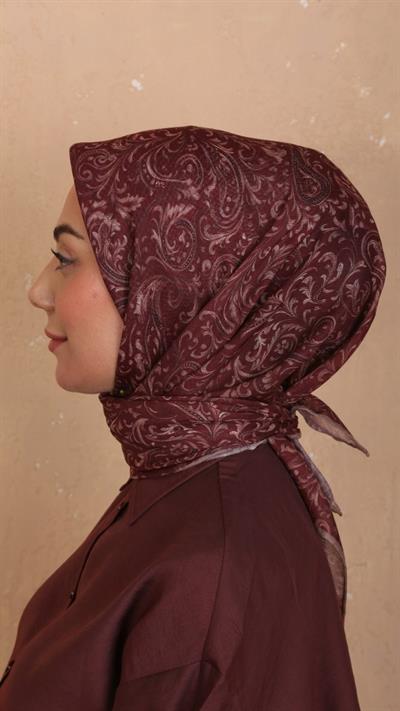Locella Soft Pamuk Eşarp Bordo