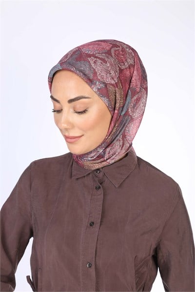Locella Soft Pamuk Eşarp-Bordo