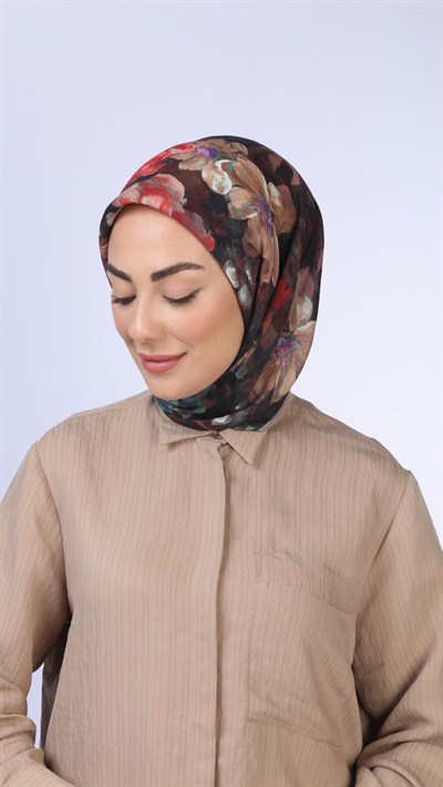Locella Soft Pamuk Eşarp Siyah