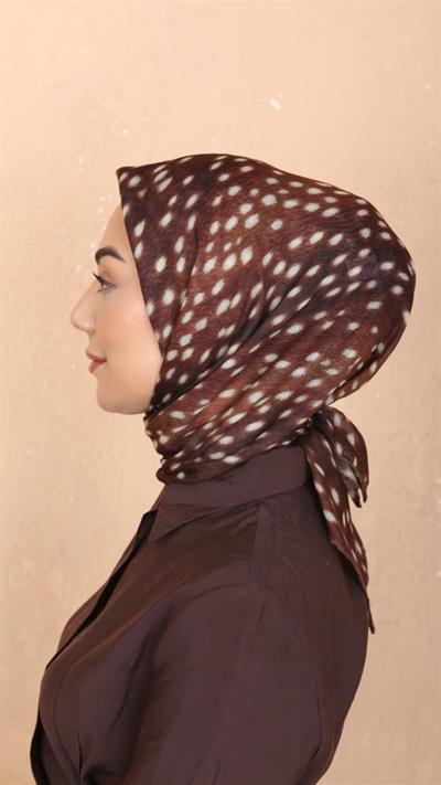 Locella Soft Pamuk Eşarp Ceylan Desen