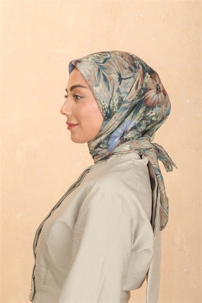 Locella Soft Pamuk Eşarp Yeşil