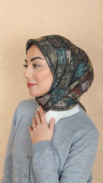 Locella Soft Pamuk Eşarp Yeşil