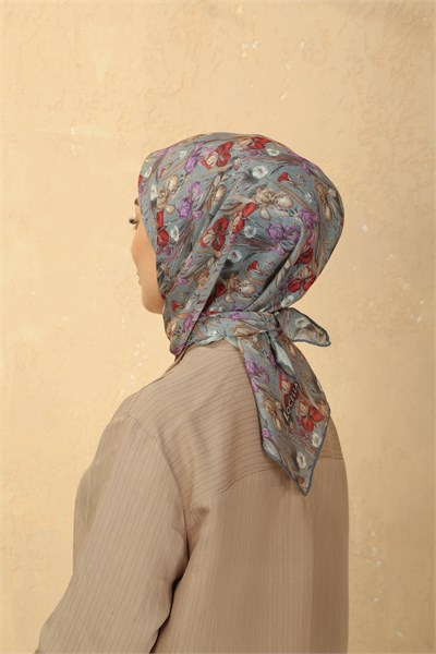 Locella Soft Pamuk Eşarp Gri