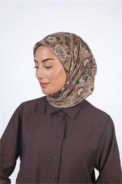 Locella Soft Pamuk Eşarp Zeytin Yeşili