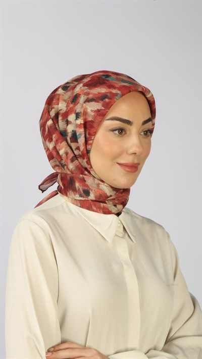 Locella Soft Pamuk Eşarp Kırmızı