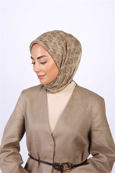 Locella Soft Pamuk Eşarp Hardal