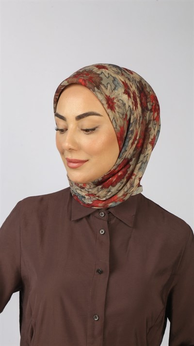 Locella Soft Pamuk Eşarp Kırmızı
