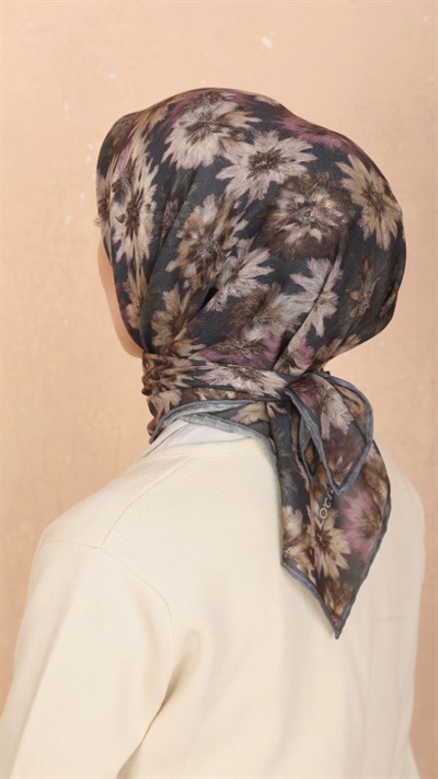 Locella Soft Pamuk Eşarp Gri
